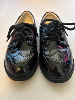 Black Patent Leather Kids Dress Shoes